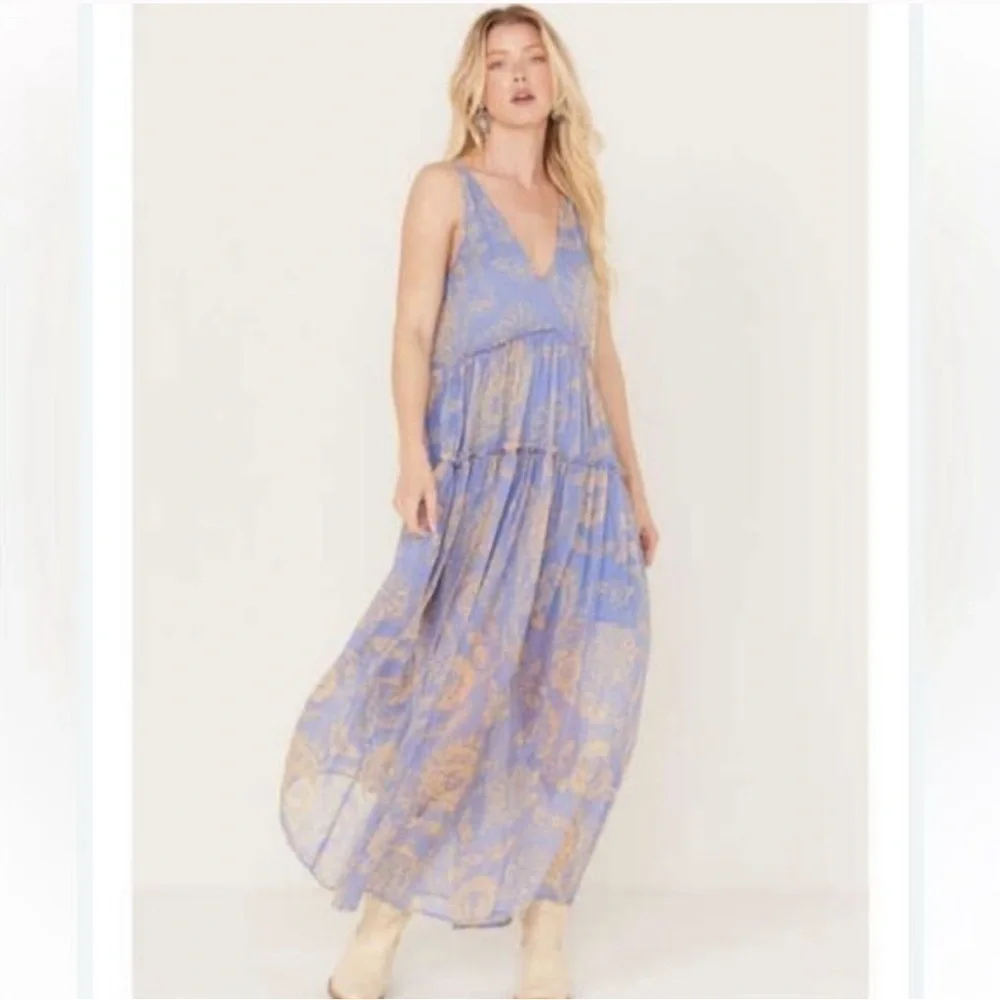 NWOT Free People Julianna Tiered Maxi